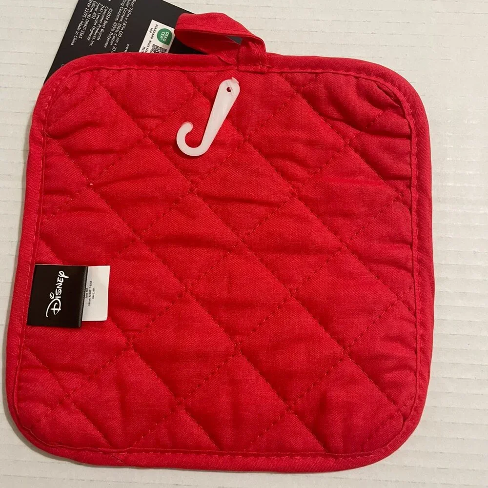 Disney Mickey Mouse Potholder Red & Black Multicolor with Tag - Picture 4 of 5